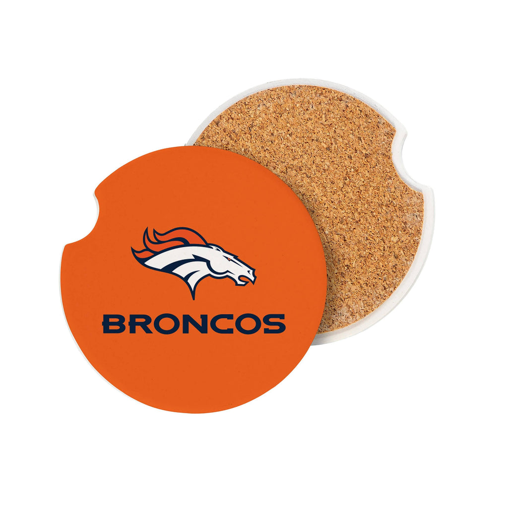 Denver Broncos Car Coaster Set, 2pc