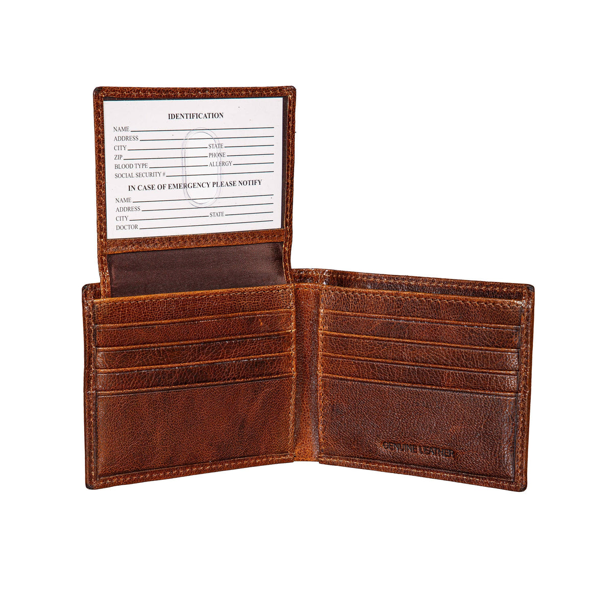 Texas Tech University, Embossed 100% Genuine Tumbled Leather