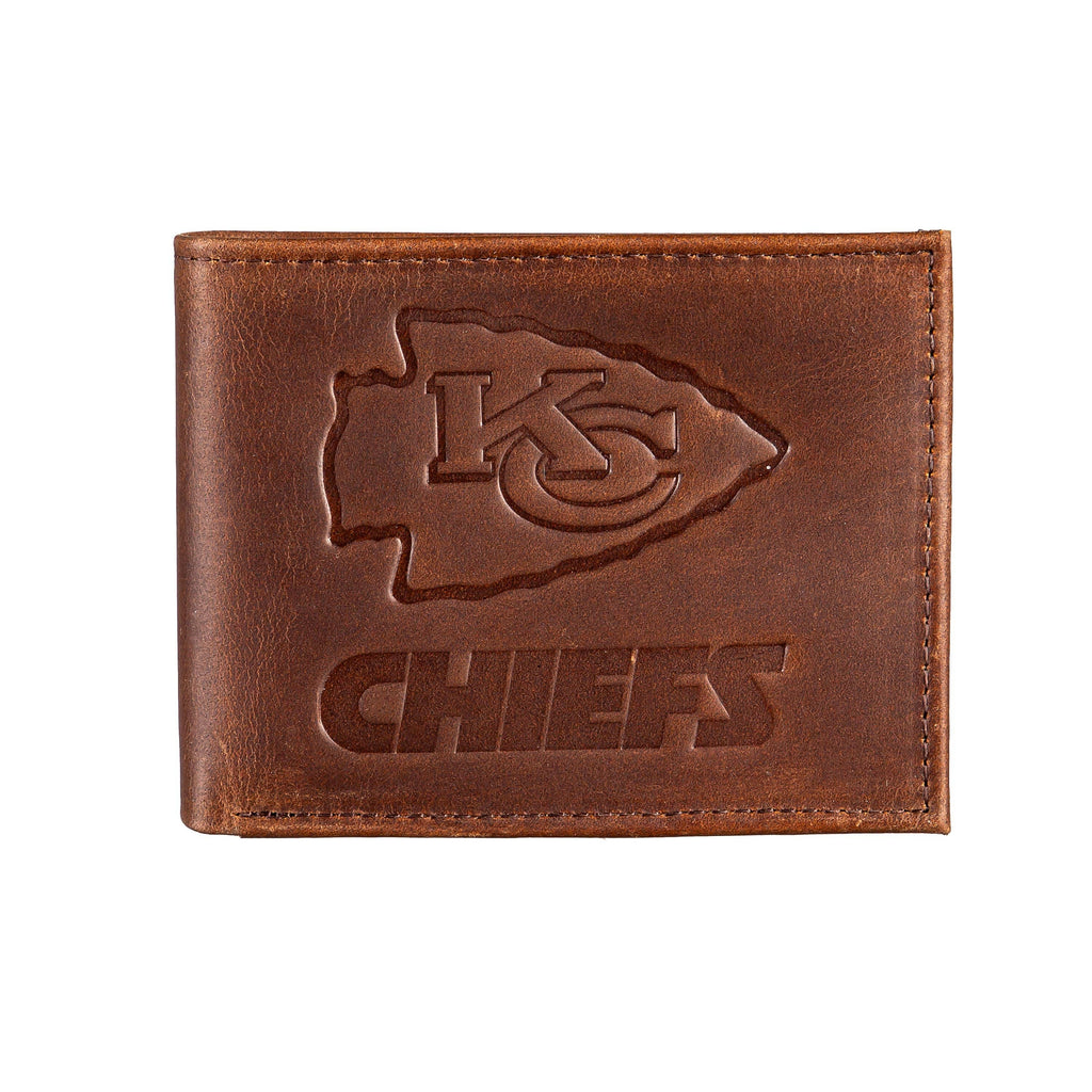 Kansas City Chiefs, Bi-Fold Wallet, Brown, CH, 100% Genuine