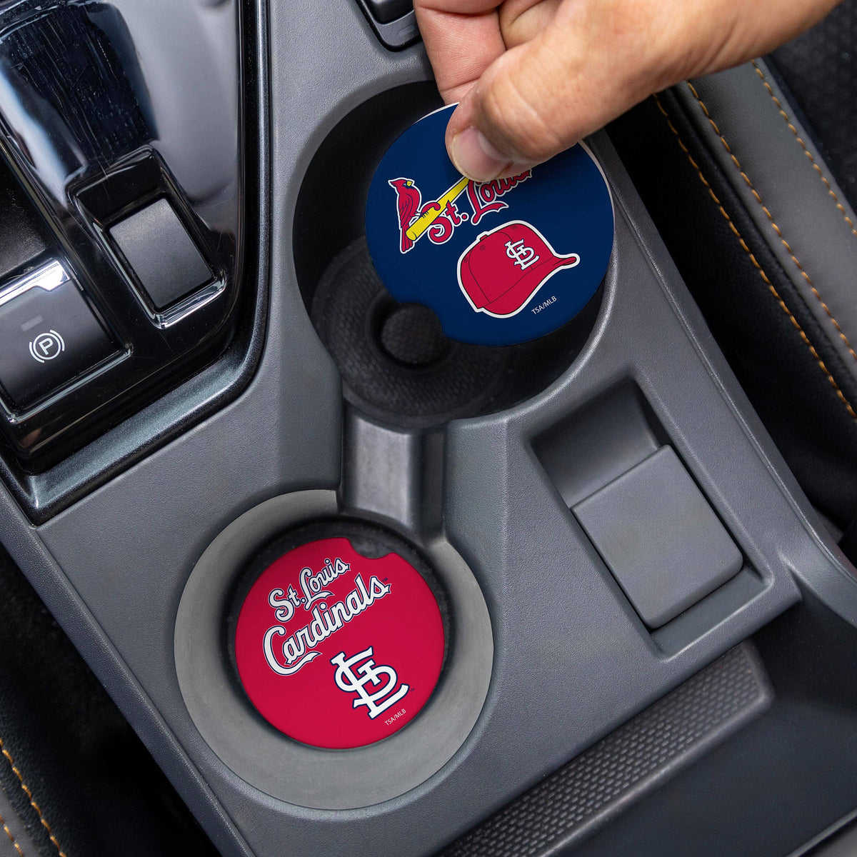 St Louis Cardinals Car Coaster Set, 2pc