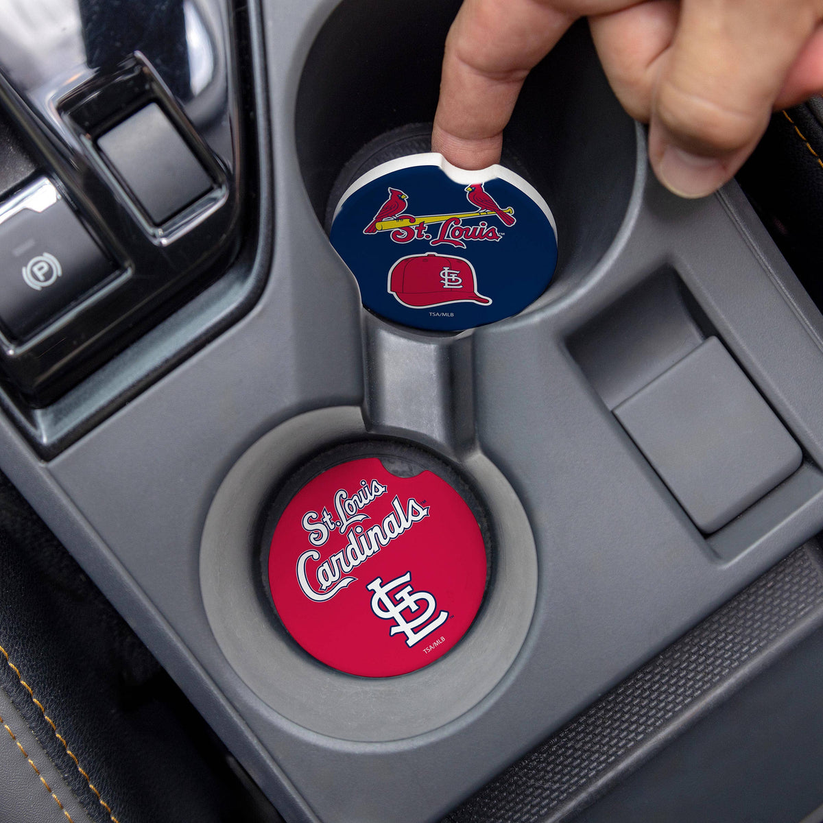 St Louis Cardinals Car Coaster Set, 2pc