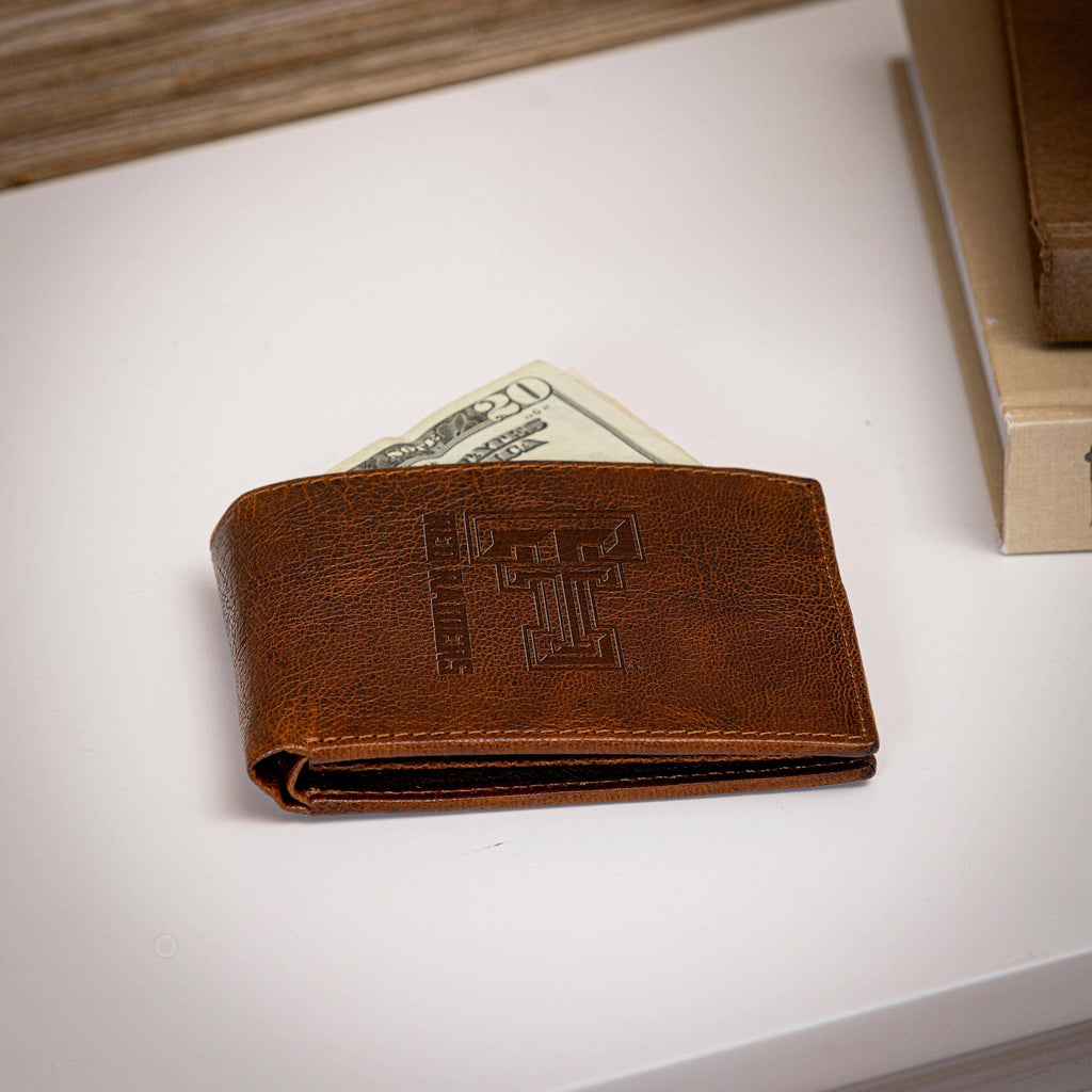 Texas Tech University, Embossed 100% Genuine Tumbled Leather
