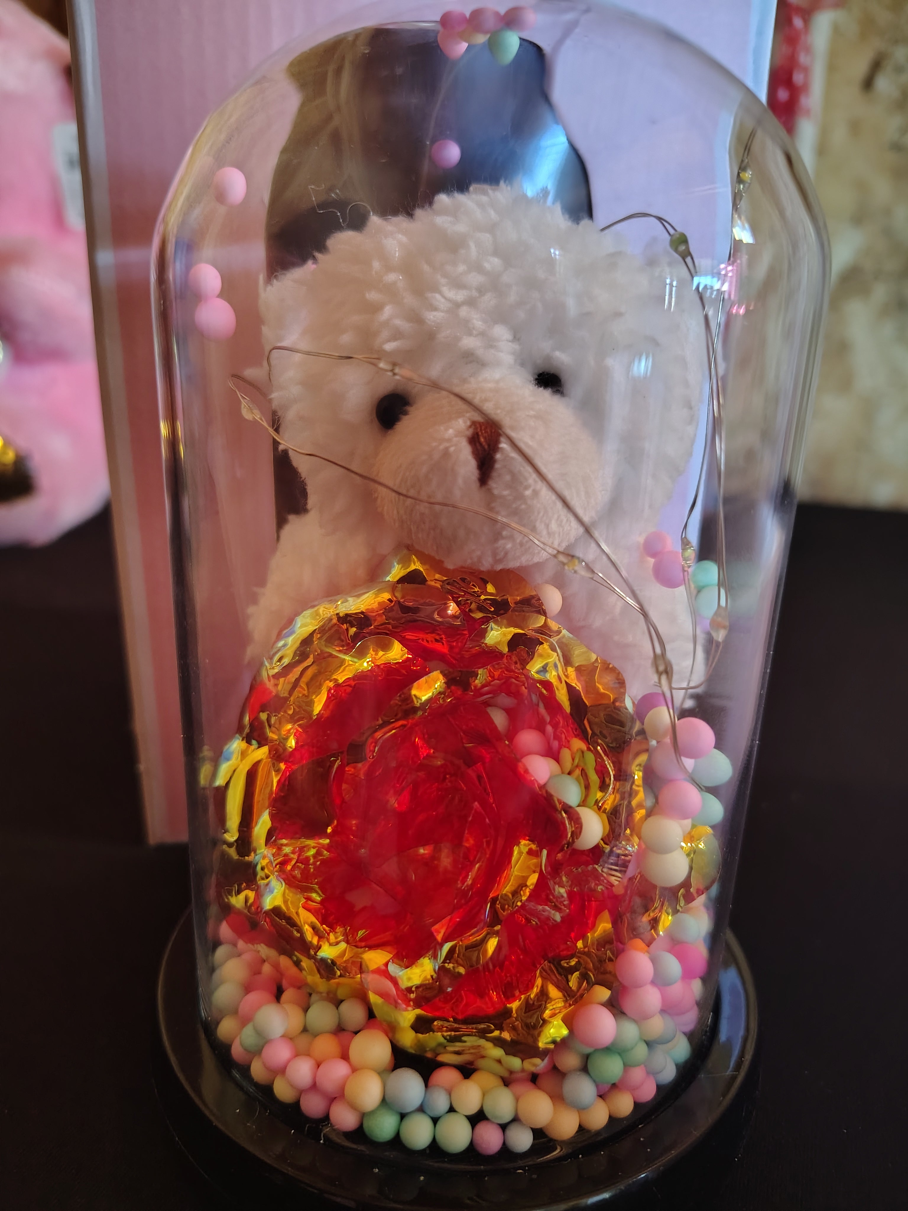 Single Rose Teddy