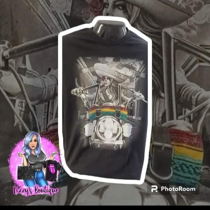 Chicana Biker Men Tee